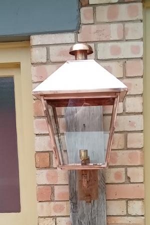 Vintage Copper Wall Lantern