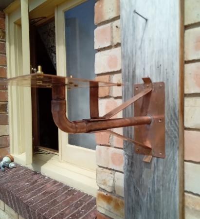 Vintage Copper Wall Lantern